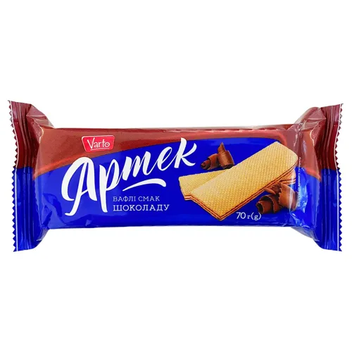 Вафлі Varto Артек смак шоколаду 70г