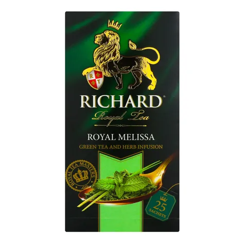 Чай зелений Richard Royal Melissa в пакетиках 25шт*1.8г