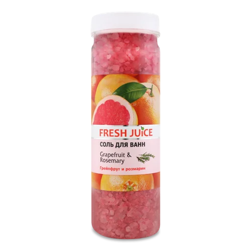 Сіль для ванн Грейпфрут і Розмарин Fresh Juice 700г н/о