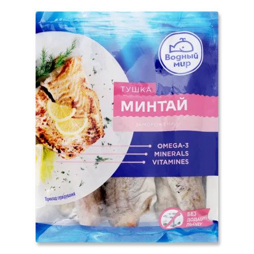 Минтай Тушка Заморожена Вищого Ґатунку, 1 кг