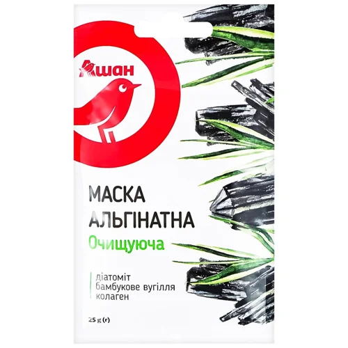 Маска для обличчя Auchan Альгінатна очищуюча 25г
