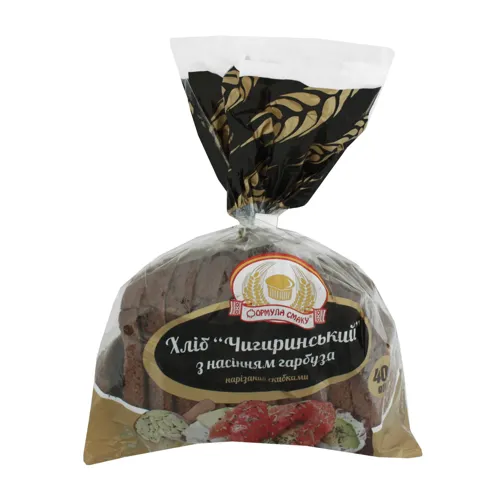 Хліб з насінням гарбуза нарізний Чигиринський Формула Смаку м/у 400г