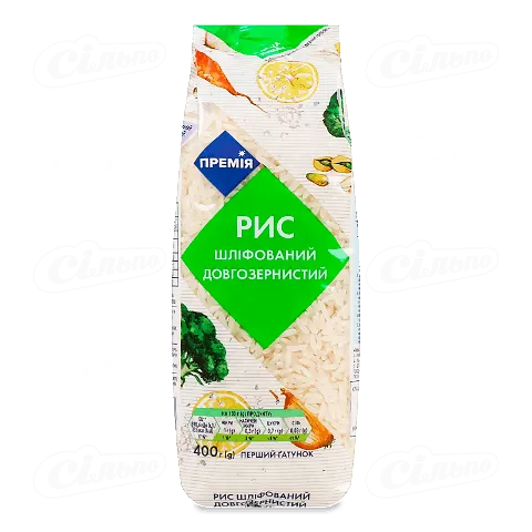 Рис «Премія»® шліфований довгозернистий, 400г