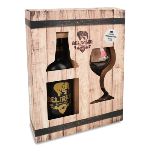 Пиво В/ґ Delirium Barrel Aged Black, 0.75л + Келих 150мл