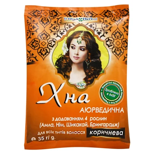 Хна Triuga Herbal Аюрведична коричнева 35г