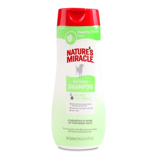 Шампунь Для Собак 8в1 Whitening Nature`s Miracle, Обробка Вищого Ґатунку, 473мл