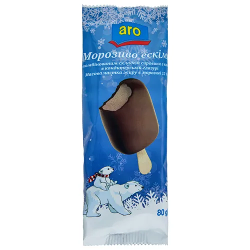 Морозиво Aro ескімо з какао 12%, 80г