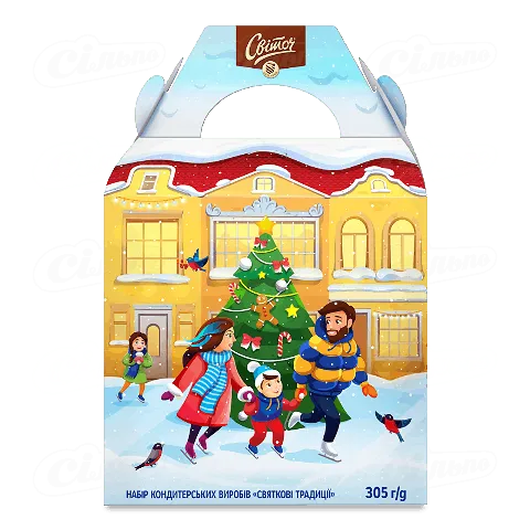 Набір кондитерських виробів Світоч Святкові традиції, 305г