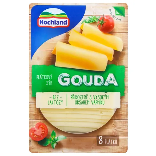 Сир Hochland Гауда нарізаний 48% 135г х12