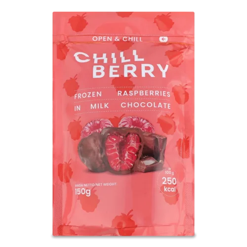 Малина Chillberry в молочному шоколаді заморожена