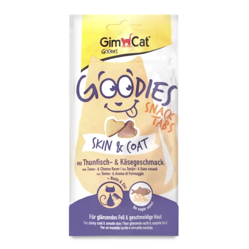 Корм Для Котів З Тунцем І Сиром Snack Tabs Goodies GimCat, В/ґ, 40г