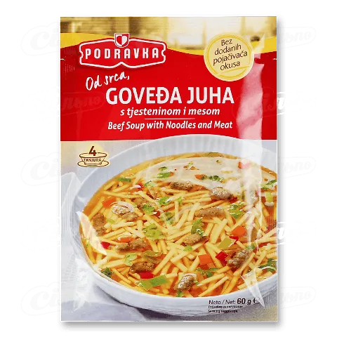 Суп Podravka з телятини з м'ясом і вермішеллю, 60г