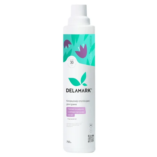 Кондиціонер-ополіскувач для білизни DeLaMark Royal Powder Шафран і Орхідея безфосфатний 750мл