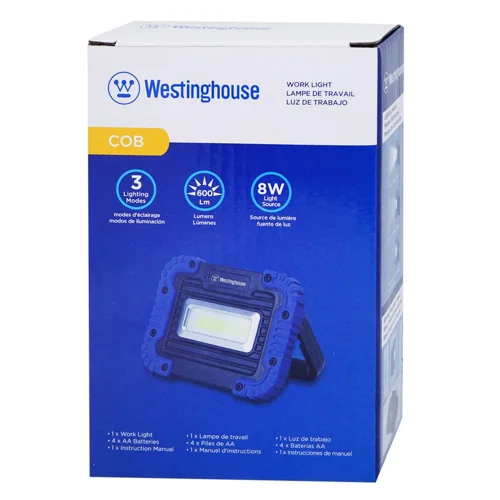 Ліхтар Westinghouse COB LED 8W 300Lm + Батарейки АА 4шт