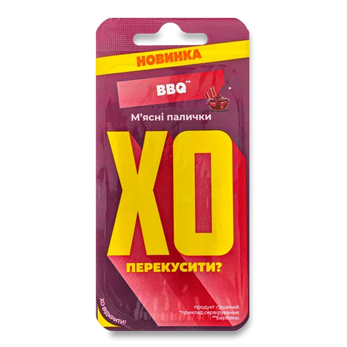 М'ясні Палички Сушені BBQ В/ґ, Пакет 0.045кг