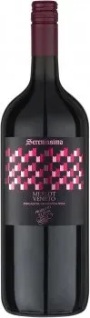 Вино Serenissima Merlot Veneto I.G.T. червоне сухе 1.5л 11%