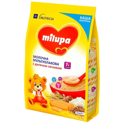 Каша Milupa молочна мультизлакова печиво 210г