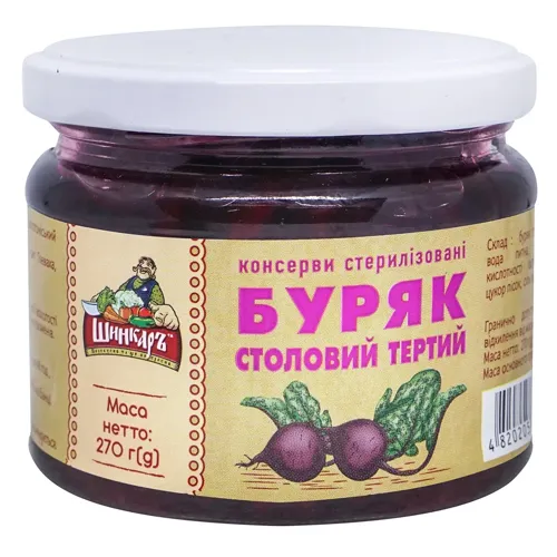 Буряк Шинкар столовий тертий стерилізований 270г