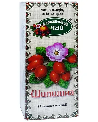 Чай Карпатський чай шипшина фільтр-пакет, 20*2г
