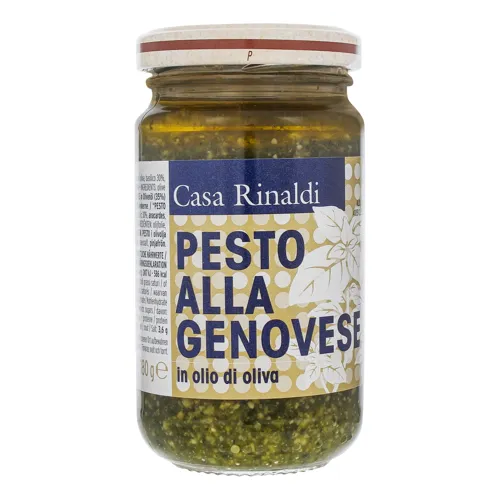 Крем-паста в оливковій олії песто Genovese Casa Rinaldi 180г