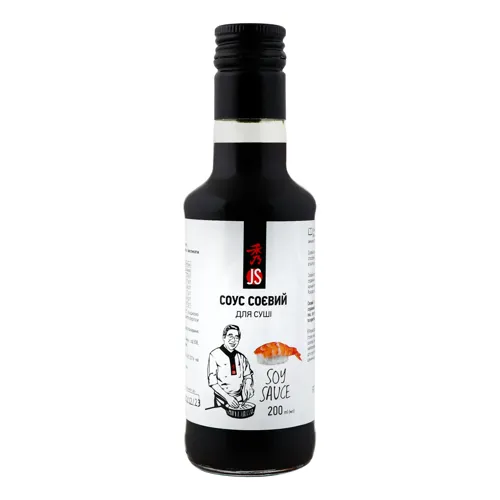 Соус соєвий для суші JS з пластикової пляшки 200мл