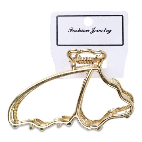 Заколка-Краб Металева Жовта 7х7/8х8см №KYYW199 Fashion Jewelry 1шт в асорт