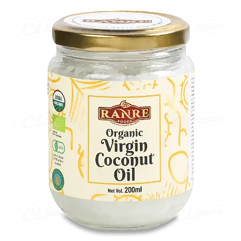 Олія кокосова Ranre Virgin органічна, 0,2л