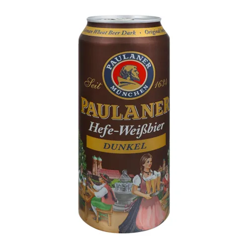 Пиво 0.5л 5.3% темне нефільтроване пастеризоване Hefe-Weissbier Dunkel Paulaner