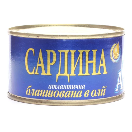Сардина АрктикА атлантична бланшована в маслі,240г