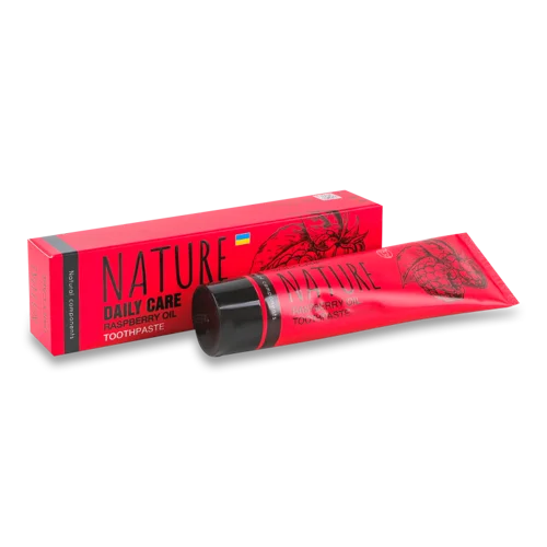 Зубна Паста Raspberry Oil Daily Care, Натуральна Оболонка, 100мл