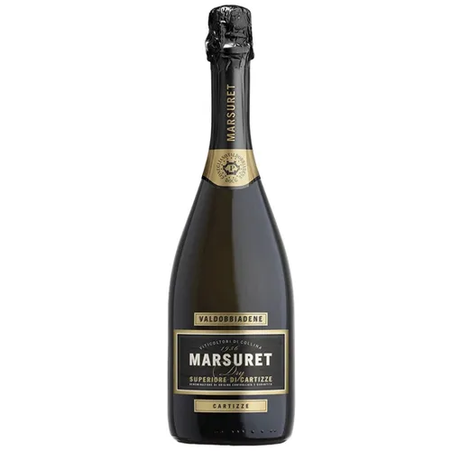 Ігристе вино Marsuret Cartizze Valdobbiadene Prosecco Superiore DOCG Dry, біле, сухе, 0,75л