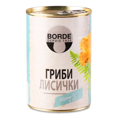 Гриби Borde Лисички консервовані