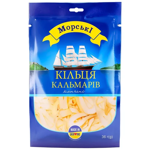 Кільця кальмарів Морські копчені 36г