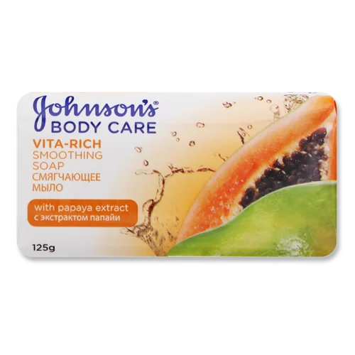 Туалетне Мило з Екстрактом Папайї Vita Rich Body Care Johnson's, 125г