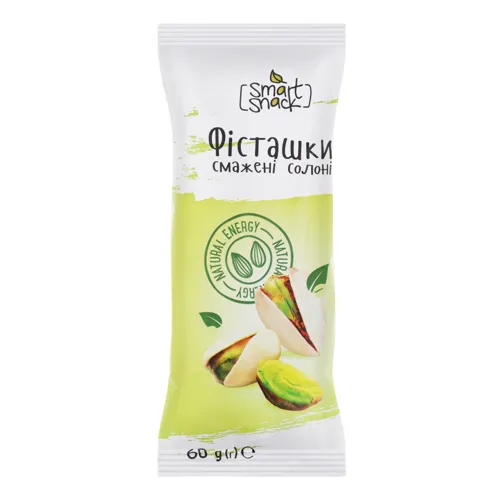 Фісташки смажені солоні Smart Snack м/у 60г