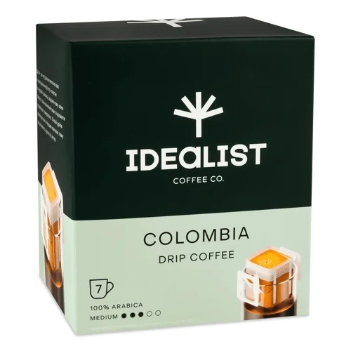 Кава мелена Idealist Coffee Co. Колумбія дріп,7*12г