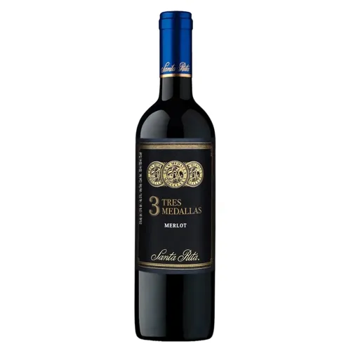 Вино Santa Rita Tres Medallas Merlot червоне сухе 13% 0,75л