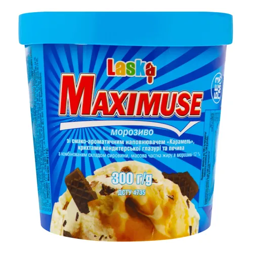 Морозиво 12% Maximuse Laska ст 300г