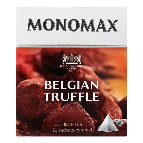 Чай чорний байховий цейлонський листовий з лапачо, пелюстками квітів Belgian Truffle Monomax