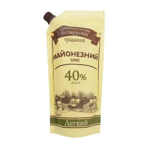 Соус майонезний 40% Легкий Нацыянальныя беларускія традыцыі д/п 300г