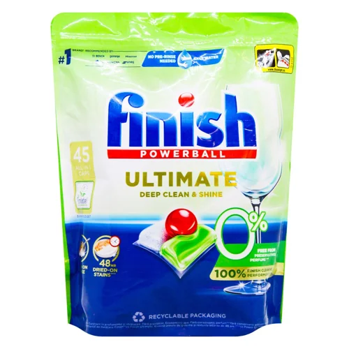 Таблетки для посудомийних машин Finish Power 0% 45шт