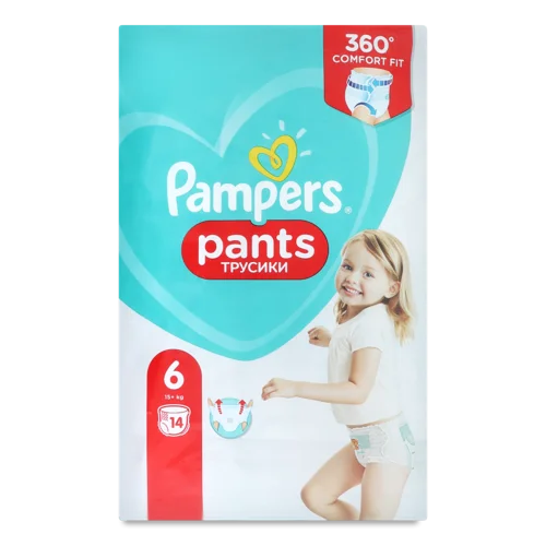 Підгузки-Трусики Pampers Pants 6 15+ Вищого ґатунку, 14 шт