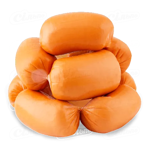 Сосиски «Салтівський МК» «Молочні» натуральна оболонка вищого ґатунку, кг