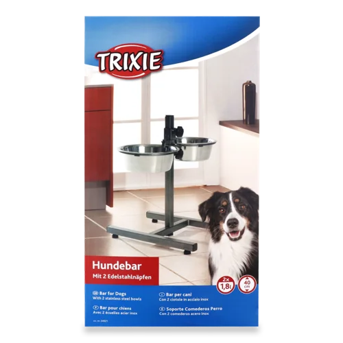 Підставка з мисками для собак 1.8л №24921 Trixie, з/б 1шт