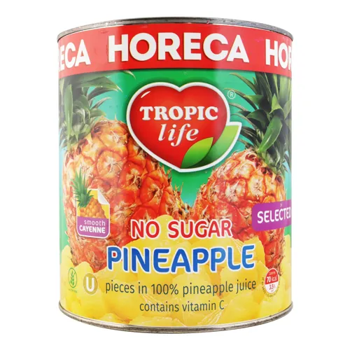 Ананас шматочками у власному соку Tropic Life 2.8кг