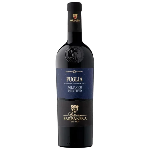 Вино Barbanera Aglianico Primitivo Puglia червоне сухе 13,5% 0,75л