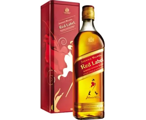 Віскі Johnnie Walker Red label витримка 4 роки 0.7л 40% в металевій упаковці