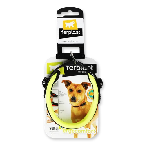 Ковдра Ferplast Ergocomfort Fluo C-Нашийн нейлон для собак, 1.5х25-33см (Жовтий)