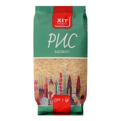 Рис Довгозернистий Шліфований Басматі, в/ґ, 500г