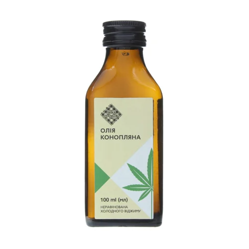Олія Конопляна Холодного Віджиму Нерафінована, с/пл 100мл